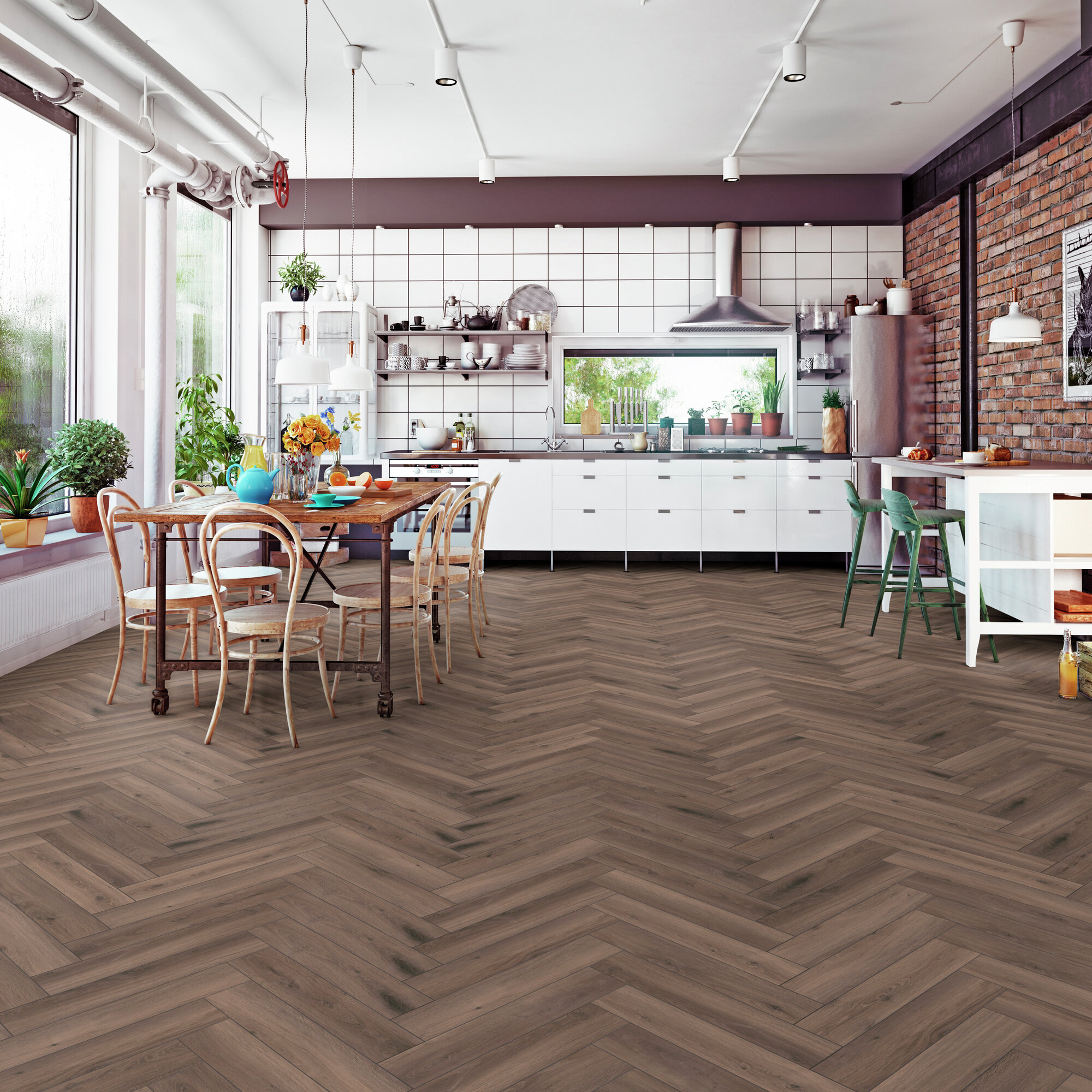 Luxury vinyl tiles (LVT) and laminate LVT